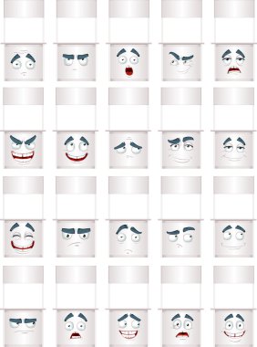 White counter smiles clipart