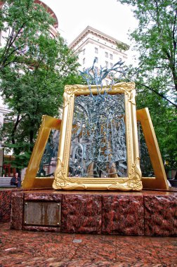 Sanat lavrushinsky sidestreet Çeşmesi. Moscow, Rusya Federasyonu