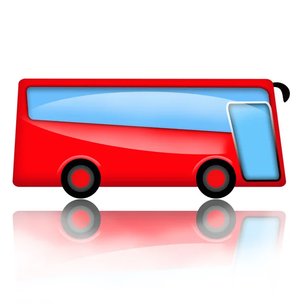 Красный автобус — стоковое фото
