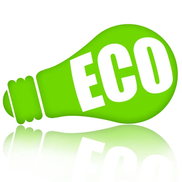 Eco Lámpara verde —  Fotos de Stock