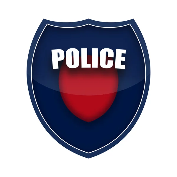 Polizeischild — Stockfoto