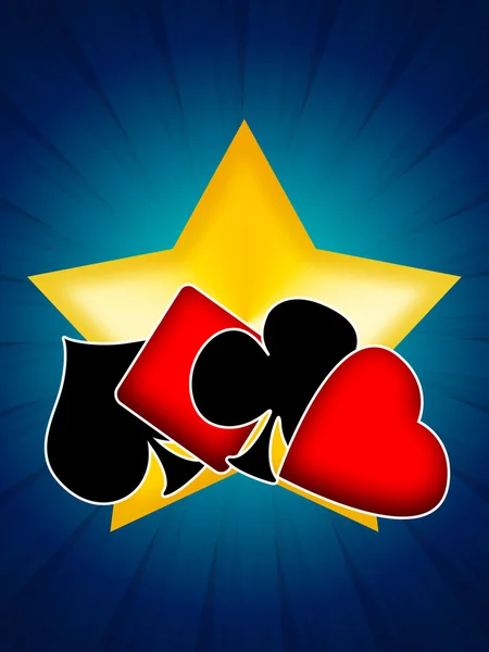Jogos de Cartas Lucky Star — Fotografia de Stock