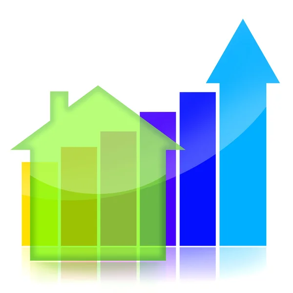 Real Estate Business Graph — Stock Photo, Image