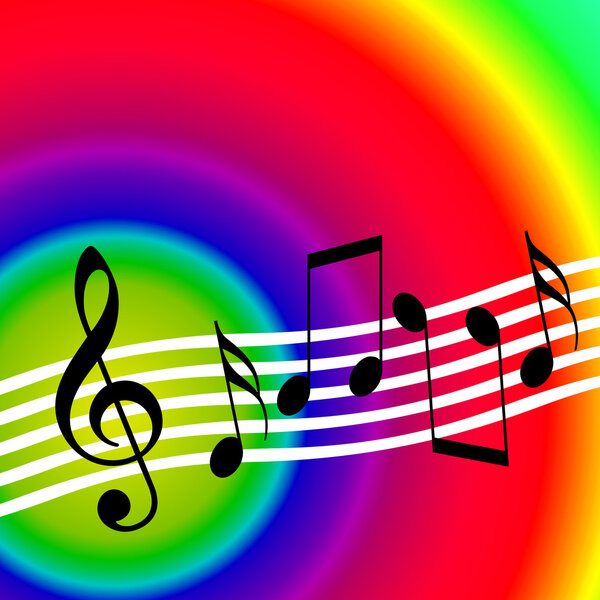 Colorful Music Background