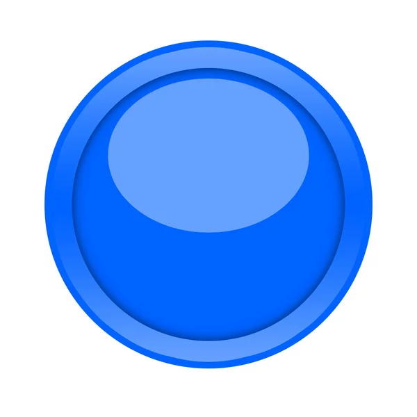 蓝色按钮 — 图库照片