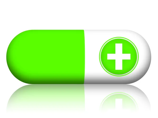 Green Pill — Stock Photo, Image