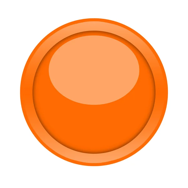 Оранжевая кнопка — стоковое фото