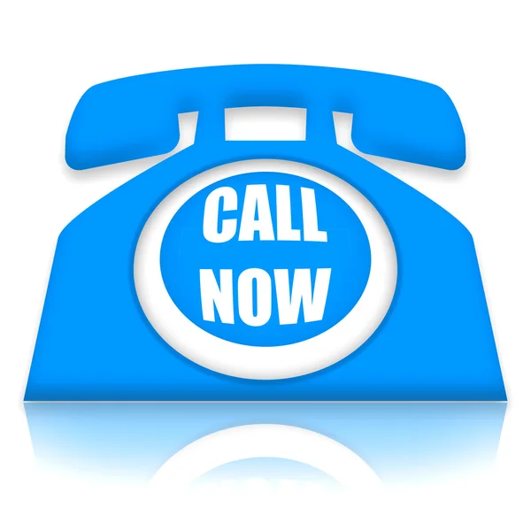 Call Now Telephone — Stock Photo, Image