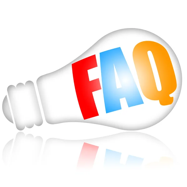 FAQ concept — Stockfoto