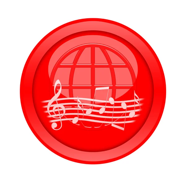 stock image Music Button