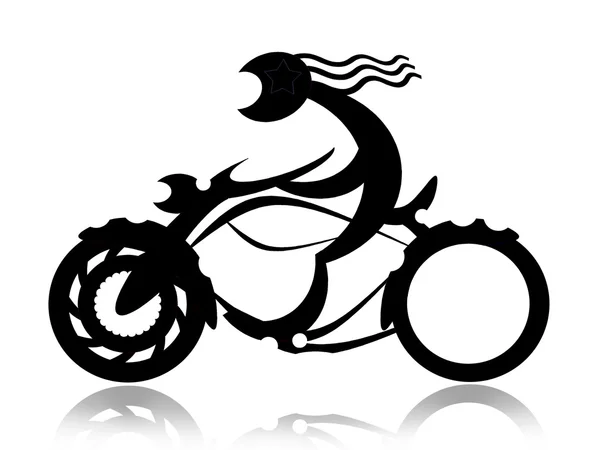 Мотоцикл Райдер — стокове фото