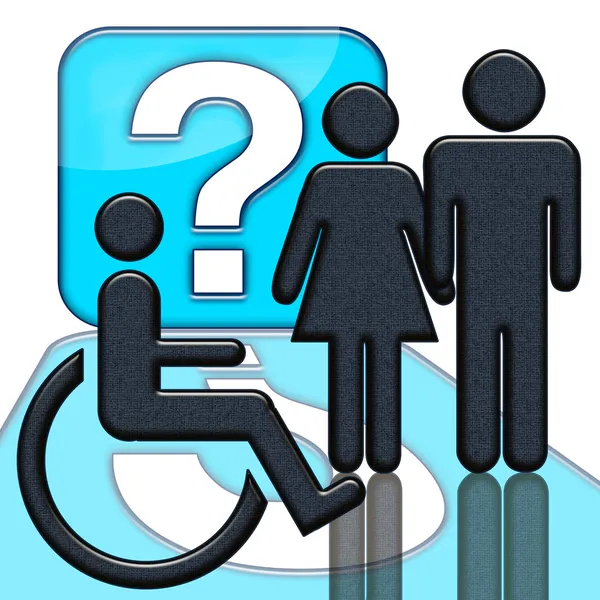 Señal para discapacitados — Foto de Stock