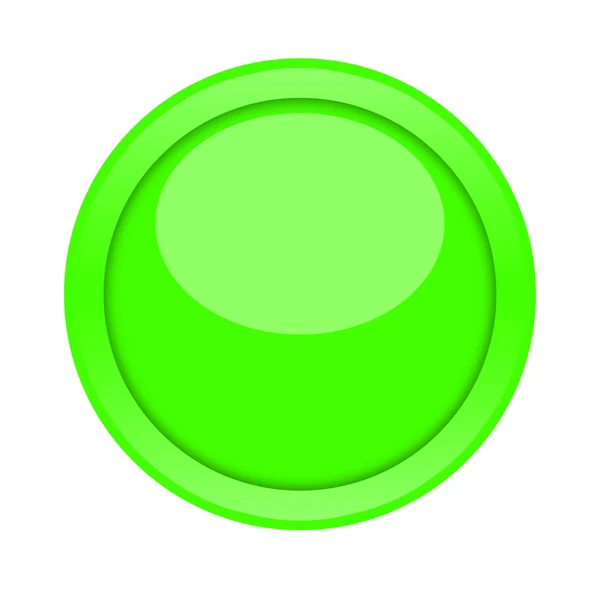 Zielony przycisk — Zdjęcie stockowe