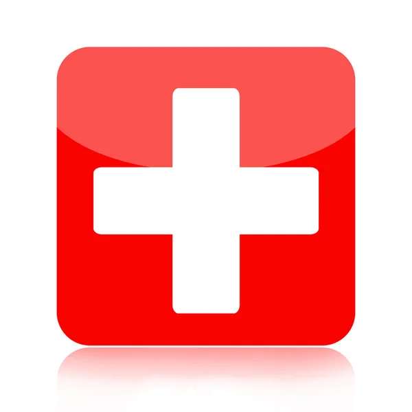 First aid medical button — Stock Photo, Image