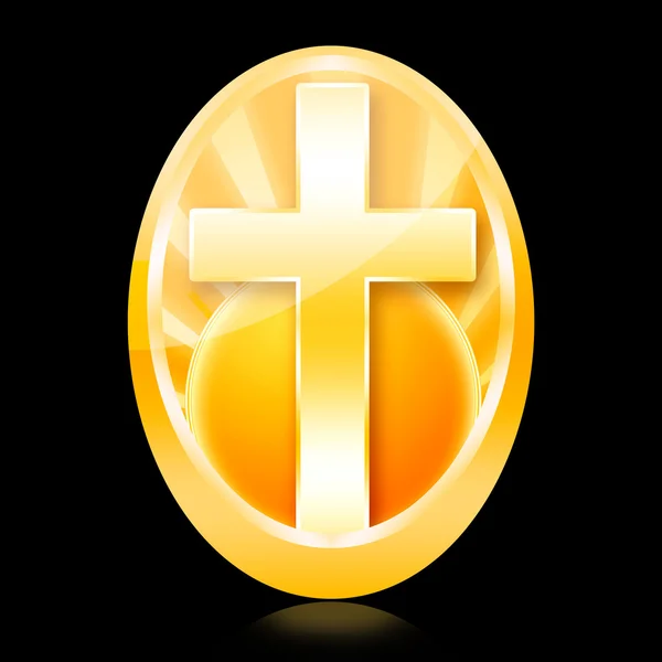 Altın Paskalya yumurtası — Stok fotoğraf