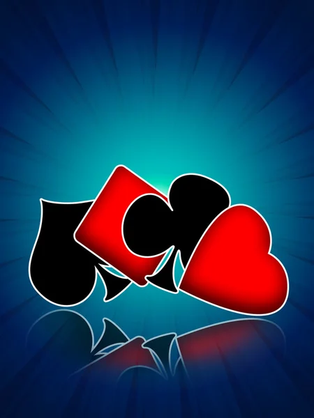Casino Glücksspiel Kartenspiele Hintergrund — Stockfoto