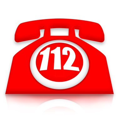 112 emergency phone clipart
