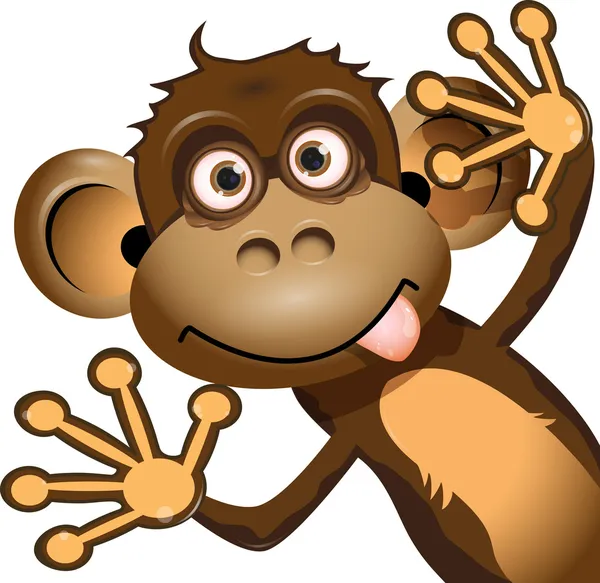 Funny monkey Vector Art Stock Images | Depositphotos