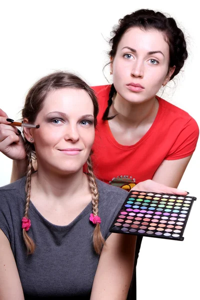 Selection of make-up stylist — Stock Photo, Image