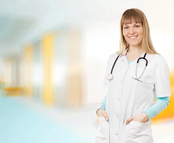 Woman Doctor At The Hospital — Stock Photo, Image