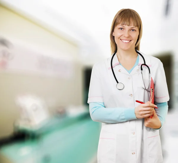 Nő orvos a kórházban — Stock Fotó