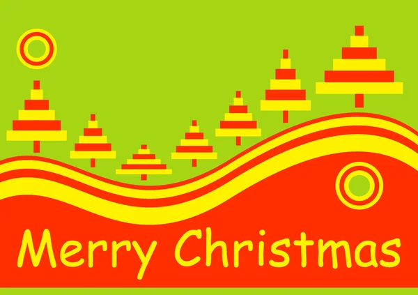 Merry christmas holiday card — Stock Vector