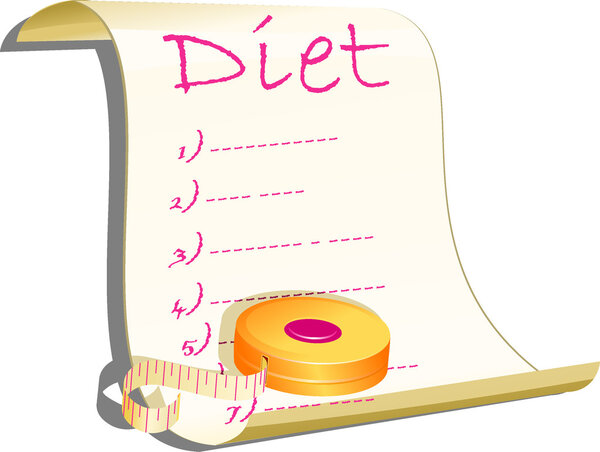 Diet concept illustration