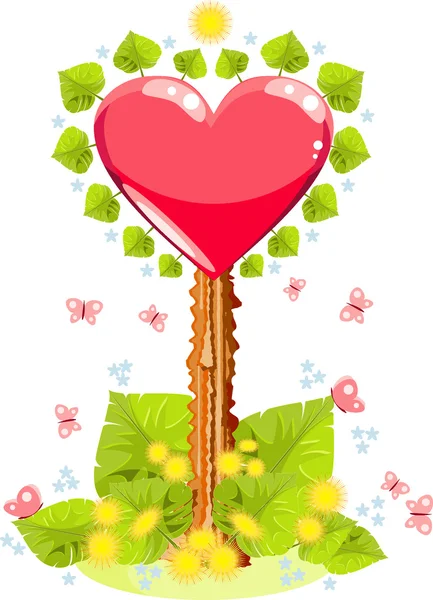 Valentines aanwijzer illustratie — Stockvector