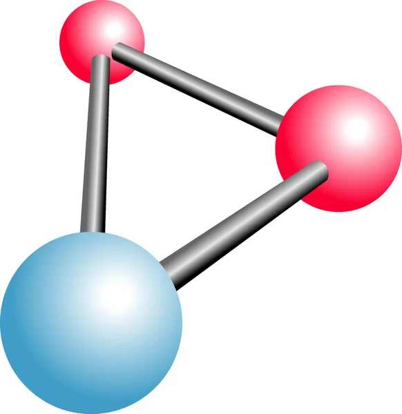 Molecuul h2o cartoon — Stockvector