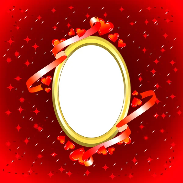 Cadre photo Valentine — Image vectorielle