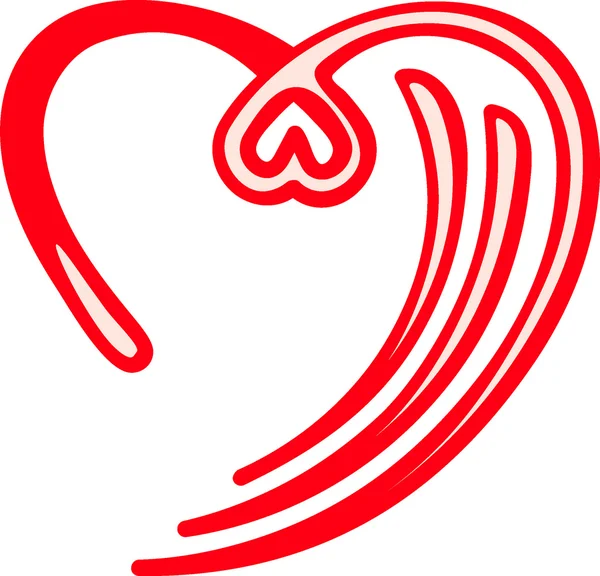 Design coeur symbole — Image vectorielle