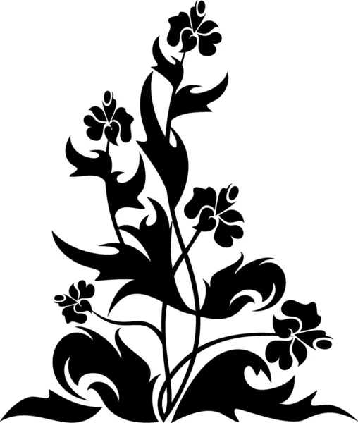 Design floral tattoo simbol — Stock Vector