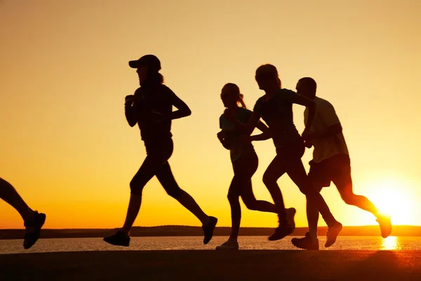 Grup koşucu — Stok fotoğraf