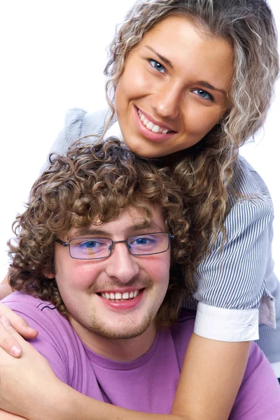 Couple teenagers — Stock Photo, Image