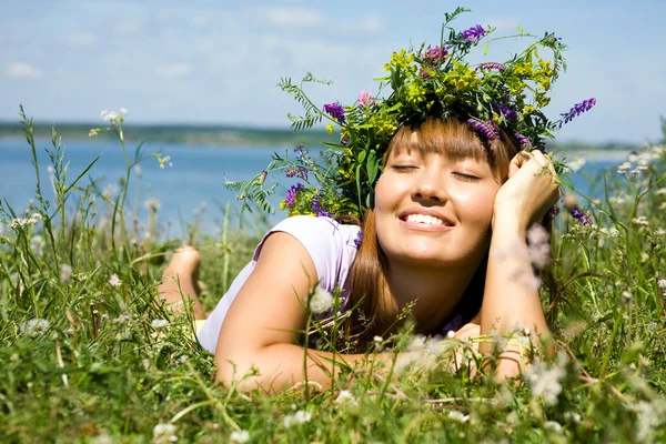 Woman in summer — Stock Photo, Image