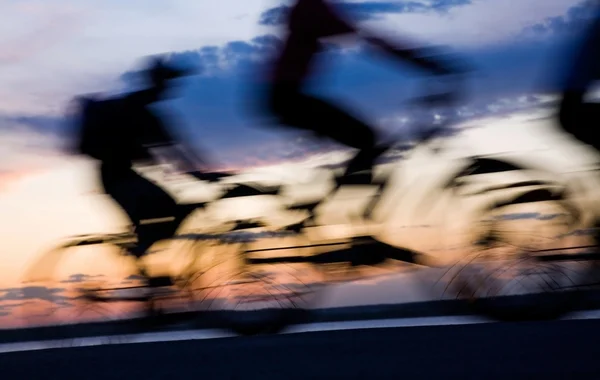 Pohyb cyklistů — Stock fotografie