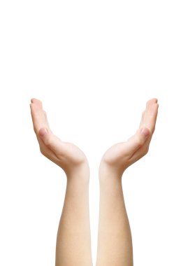 Hands as symbol of care clipart