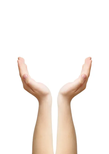 Kézzel, mint szimbólum az ellátás — Stock Fotó