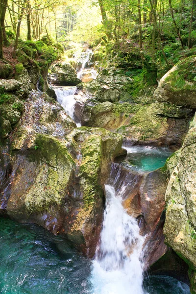 Водопад, Джулиан Альпы — стоковое фото
