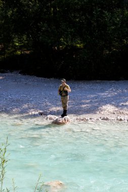 balıkçı soca nehirde, Slovenya