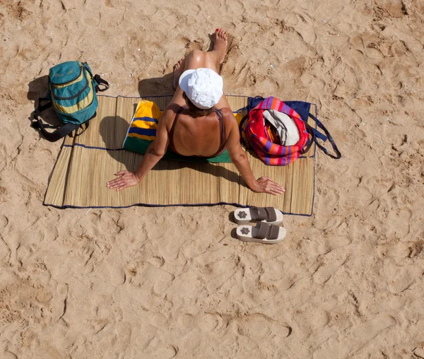 W plaży gijon — Zdjęcie stockowe