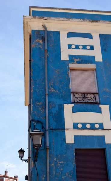 Modrý dům v Gijonu — Stock fotografie