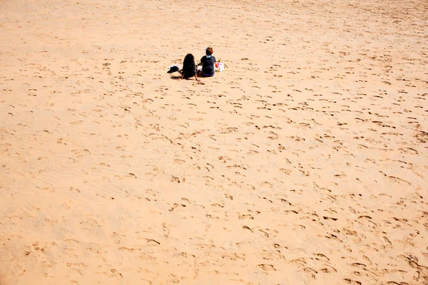 W plaży gijon — Zdjęcie stockowe