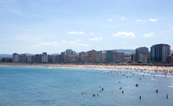 Stock image in the beach of Gijon