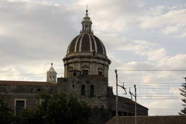 Dome of Catania cathedral clipart