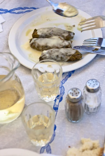 Stock image Greek dolmades on a dish