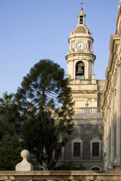 Колокольня, собор Катании — стоковое фото