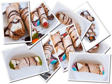 Cannoli's postcards clipart