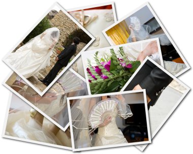 Wedding photos collage