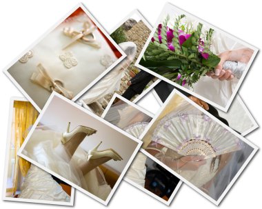 Wedding photos collage